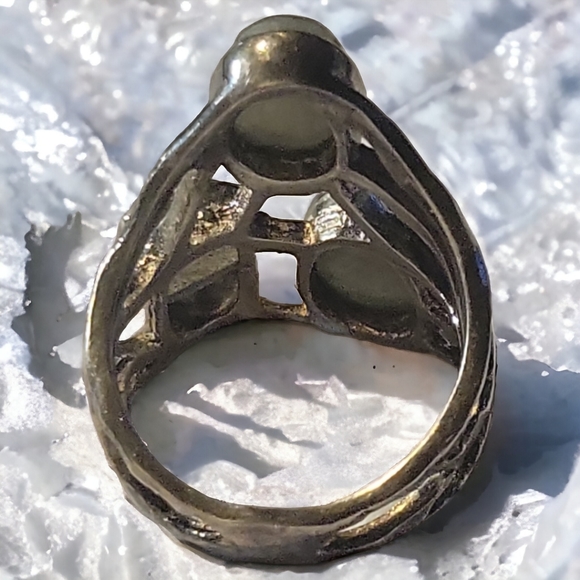 Artistic Hand Crafted 3 Labradorite Precious Gemstones In Sterling Silver 925 - Picture 4 of 6